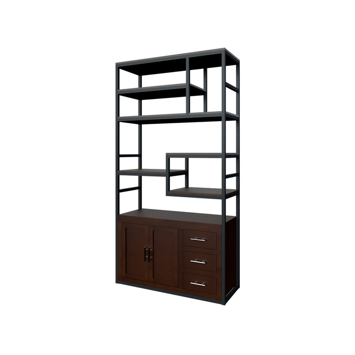 Librero San Francisco Con Credenza