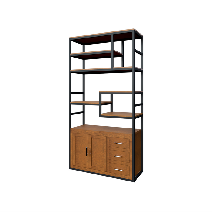 Librero San Francisco Con Credenza