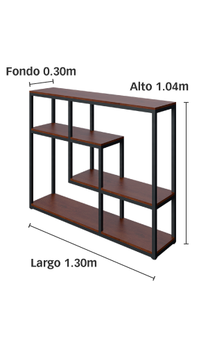 Librero San Francisco bajo 1.30m