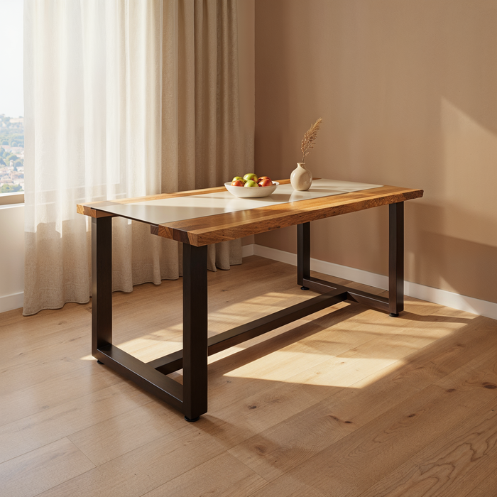 Mesa Lafayette street Con Cubierta de Cristal