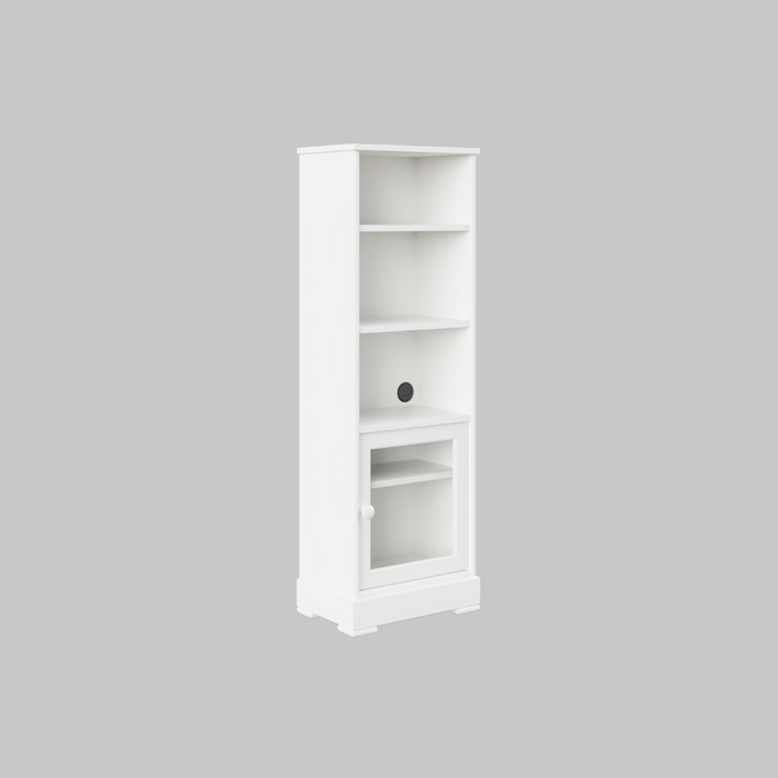 Librero Vera con puerta Cristal