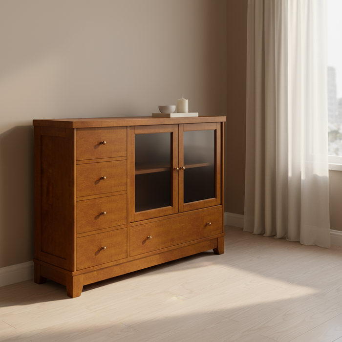 Buffet Ciprés con Puerta de Cristal
