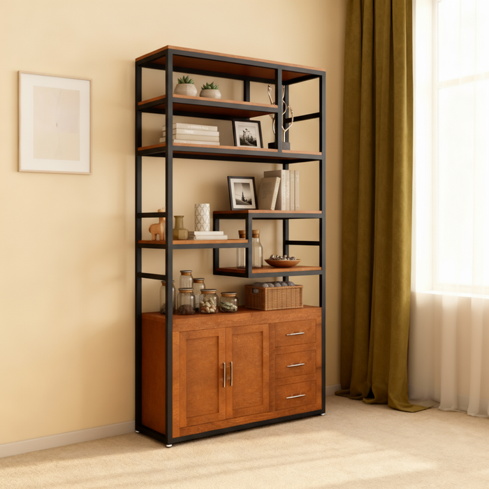 Librero San Francisco Con Credenza